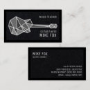 Search for guitar teacher business cards Musician