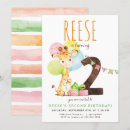 Search for giraffe party invitations Girl