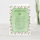 Search for irish blessing st patricks day cards Green
