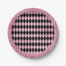 Search for pink and black plates Glam
