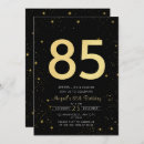 Search for gold 85th birthday invitations Eighty five
