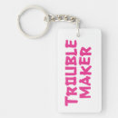 Search for trouble key rings Humour