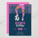 Search for girls soccer birthday invitations Goal