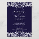 Search for royal blue and white wedding invitations Vintage