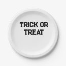 Search for halloween paper plates Trick or treat