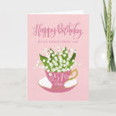 Search for tea cup birthday cards Pink