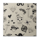 Search for beige and black tiles Vintage