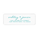 Search for rustic return address labels Blue