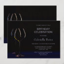 Search for wine glass birthday invitations Elegant