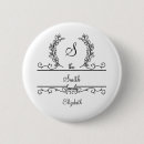 Search for decorative initials badges Black and white