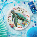 Search for sea turtle paper plates Underwater