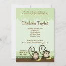 Search for twin monkey baby shower invitations Monkeys