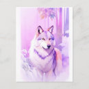 Search for watercolor wolf postcards Wildlife