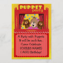 Search for puppets invitations Cute