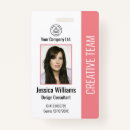 Search for event staff id badges Company logo