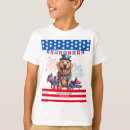 Search for 4th of july golden retriever tshirts Patriotic