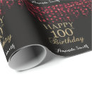 Search for black and red wrapping paper Happy birthday