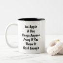 Search for funny apple mugs Sarcastic