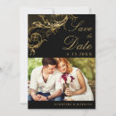Search for black and gold wedding save the dates Classy