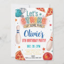 Search for funny bowling invitations Kids bowling party