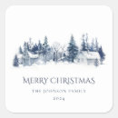 Search for winter landscape stickers Merry christmas