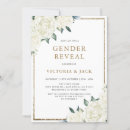Search for gold glitter gender reveal invitations Elegant