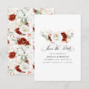 Search for burgundy floral save the dates Gold leaves