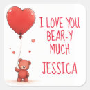 Search for teddy bear valentine stickers Red
