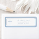 Search for blue cross return address labels Christening
