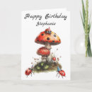 Search for ladybug cards Mushroom