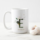 Search for monogram letter e mugs Botanical