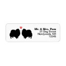 Search for pom return address labels Dog