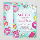 Search for unicorn doughnut birthday invitations Doughnuts