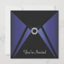 Search for royal blue anniversary party invitations Diamond