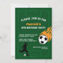 Search for soccer party invitations Green