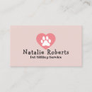 Search for pet sitting business cards Animal