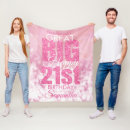 Search for 21st birthday blankets Pink