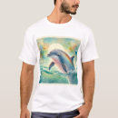 Search for dolphins tshirts Watercolor