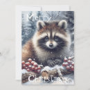 Search for raccoon christmas cards Woodland