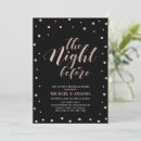 Search for rose gold rehearsal dinner invitations Simple