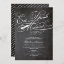 Search for chalkboard rehearsal dinner invitations Calligraphy