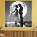 Search for romance canvas prints Silhouette
