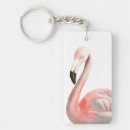 Search for flamingo bird key rings Watercolor