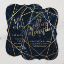 Search for faux gold wedding invitations Blue