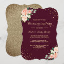 Search for gold housewarming party invitations Flowers