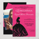 Search for black hot pink quinceanera invitations Dress