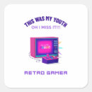 Search for retro gamer stickers Joystick