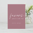 Search for favours sign wedding invitations Modern