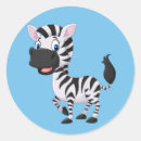 Search for zebra cartoon stickers Wildlife