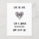Search for black and white save the dates postcards Trendy